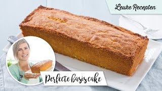 Perfecte basis cake  LeukeReceptennl [upl. by Zerla]