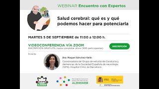 WEBINAR Salud cerebral qué es y qué podemos hacer para potenciarla [upl. by Aisemaj]