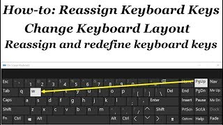 How to reassign and redefine keyboard keys in Windows 1087 [upl. by Velasco]