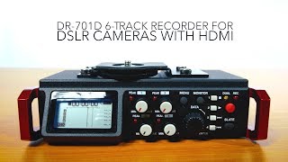 Tascam DR701D 6Track Recorder for DSLR Cameras with HDMI  Gear4music [upl. by Hares]