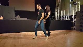 Yorkshire Salsa Congress 2017 Improvers Turn Patterns On1  Marchant amp Davina [upl. by Anaizit]