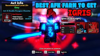 BEST NEW UPDATED AFK IGRIS FARM MACRO in ANIME VANGUARDS Roblox [upl. by Atiz]