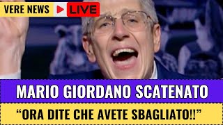 MARIO GIORDANO SCATENATO “ORA DITE CHE AVETE SBAGLIATO” VERE NEWS [upl. by Cormack]