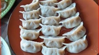 How to Make Dumplings amp Wonton part 1  Cooking Chinese Food 饺子 馄饨 [upl. by Enyawud]