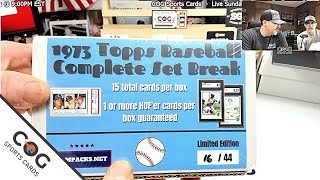 1973 Topps Baseball Cards Set Break Box MidWeek [upl. by Allicserp]