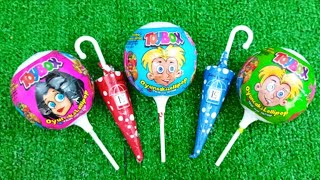 Candy ASMR Satisfying video Asmr Lollipops candy and chocolate Yummy candy Unboxing toybox [upl. by Ayotahs]