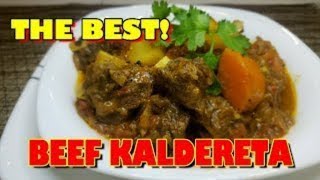 BEEF KALDERETA WITH GATA  EASIEST WAY TO COOK [upl. by Ferrel]