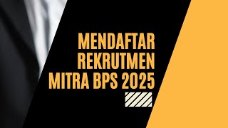 Sobat Daftar Rekrutmen Mitra 2025 [upl. by Merv]