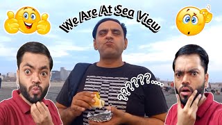 Sea View Picnic 😍  1rst Time Vada Pao Banaya  Enjoyment  Fun  Entertainment At Beach ⛱️ [upl. by Flavio]