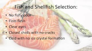 Selection and Cooking Basics for Preparing High Quality Safe SeafoodFish and Shellfish [upl. by Ahcsim432]