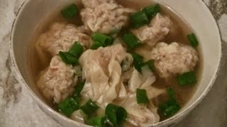 Chinese Wonton Soup Fast And Easy Recipe [upl. by Joselow]