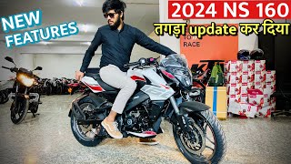 2024 BAJAJ PULSAR NS160 DETAILED REVIEW  NEW FEATURES [upl. by Oz]