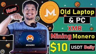 10 Daily XMR🚀  Crypto Mining Using A LaptopPC App Proof 🤑  Monero Mining CPU Setup 2023 😍 [upl. by Ahsikel]