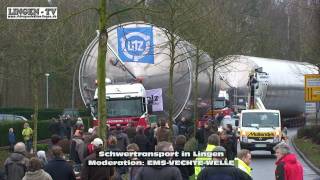 Schwertransport in Lingen [upl. by Enelrad]