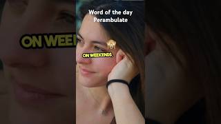 WORD OF THE DAY PERAMBULATE english learnenglish wordoftheday englishincontext [upl. by Eiroc]