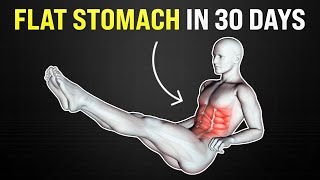 Flat Stomach in a Month at Home  5 Best Exercises [upl. by Anyd601]