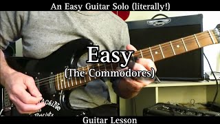 Easy  The Commodores Guitar Solo Lesson [upl. by Dona]