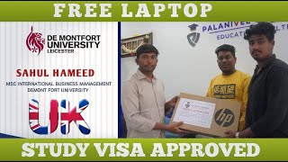 இலவச Laptop  DMU University  Jan 2024  Rameshvaram  Palanivel Overseas london studyabroad [upl. by Ion]