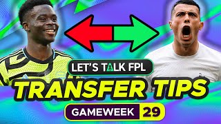 FPL TRANSFER TIPS GAMEWEEK 29 Who to Buy and Sell  FANTASY PREMIER LEAGUE 202324 TIPS [upl. by Iak386]