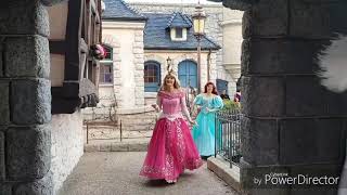 Entrée et sortie des princesses et princes Disneyland Paris 19102017 [upl. by Tobye]