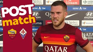 ROMAFIORENTINA POST MATCH  Jordan Veretout [upl. by Ocirema467]