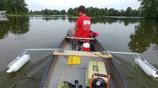 PVC CANOE OUTRIGGERS IN ACTION [upl. by Intyrb]