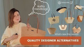 Summer Raffia bags 2024 Whats New designer and quality affordable alternatives  Prettite Life [upl. by Berthold413]