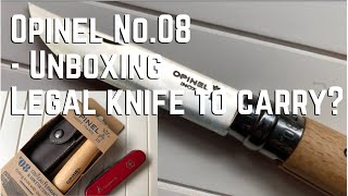 Opinel No08 Folding Knife  Unboxing  UK EDC Knife Law  Wild Camping amp Bushcraft [upl. by Eitsirhc]