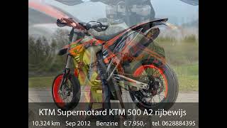 KTM Supermotard KTM 500 A2 rijbewijs VTR Style [upl. by Yecam636]