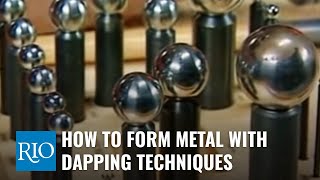 How to Use a Dapping Block to Form Metal [upl. by Ybroc]