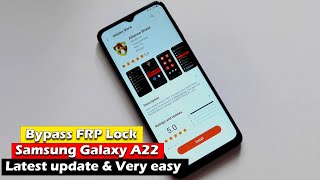 Bypass FRP Lock Samsung Galaxy A22 Latest Update amp Very Easy [upl. by Goodspeed]