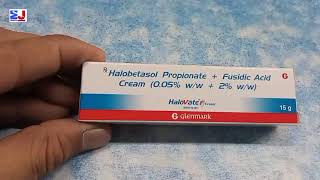 Halovate F Cream  Halobetasol propionate amp Fusidic Acid Cream  Halovate F Cream uses Review Hindi [upl. by Atram337]