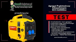 Agregat prądotwórczy inwertorowy  Schwartzmann SCHG2500inv  2200W  Prezentacja i Test [upl. by Cecelia]