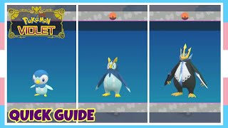 How To Evolve Piplup Into Prinplup Into Empoleon In Pokemon Scarlet amp Violet  Quick Guide [upl. by Avra696]