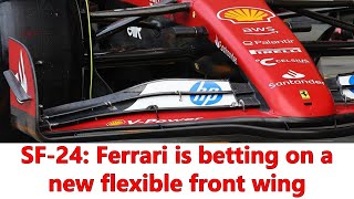 F1 Ferrari betting on new flexible front wing for SF24 in Austin to beat Red Bull in battle for P2 [upl. by Annorah]