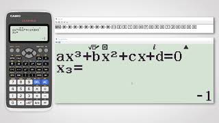 Solving Third Degree Polynomial Equation on Casio fx991EX Classwiz [upl. by Occor]