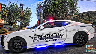 Playing GTA 5 As A POLICE OFFICER Sheriff Patrol GTA 5 Lspdfr Mod Live [upl. by Atik]