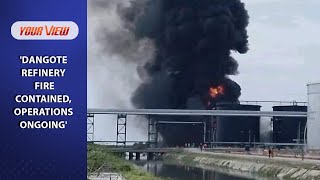 VIDEO See Why Dangote Refinery caught fire [upl. by Lynne]