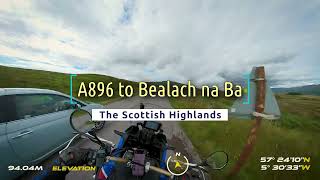 Skócia legjava  az A896 Applecross felé Bealach na Ba [upl. by Leoline]