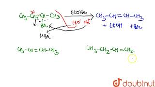 Assertion  2Bromobutane on reaction with sodium ethoxide in ethanol gives 2butene [upl. by Lavena]