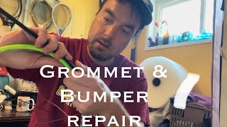 Tutorial  Bumper amp Grommet replacement racquettennisDIY [upl. by Maxentia15]