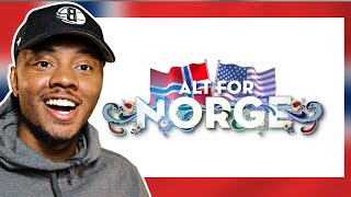 AMERICAN REACTS To Alt for Norge Season 1 Episode 1  The Great Norwegian Adventure [upl. by Aisa]