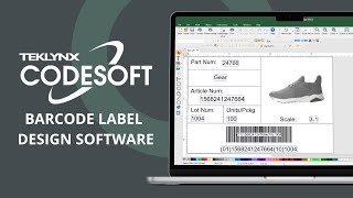 Key Features of CODESOFT Barcode Label Design Software [upl. by Ahsikal831]