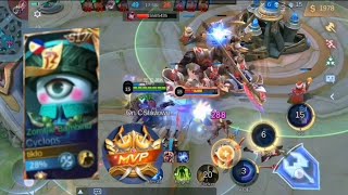 CYCLOPES GAMEPLAY MVP PA baldoofficial MLBB CYCLOPES [upl. by Honeyman]