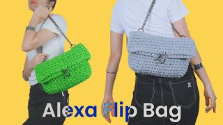 ENG SUB 데일리 가방을 뜨자 자연스러운 쉐입의 💚알렉사 플립백💛 Alexa Flip Bag Crochet Tutorial [upl. by Shepp528]