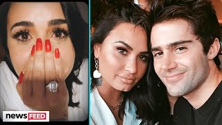 Demi Lovato ADMITS Engagement Ring Size Fooled Her [upl. by Cade172]