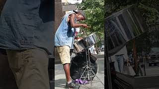 Steel Drum playing on Bloor Street West TO ONT Canada [upl. by Grogan471]