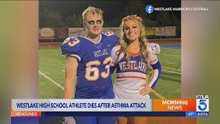 Westlake High football player dies after apparent asthma attack [upl. by Nnylimaj796]