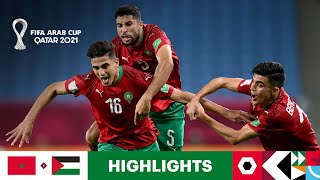 Morocco v Palestine  FIFA Arab Cup Qatar 2021  Match Highlights [upl. by Gerrald]