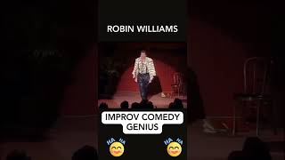 Robin Williams Improv Comedy Genius funny youtubeshorts comedy robinwilliams [upl. by Enidan582]